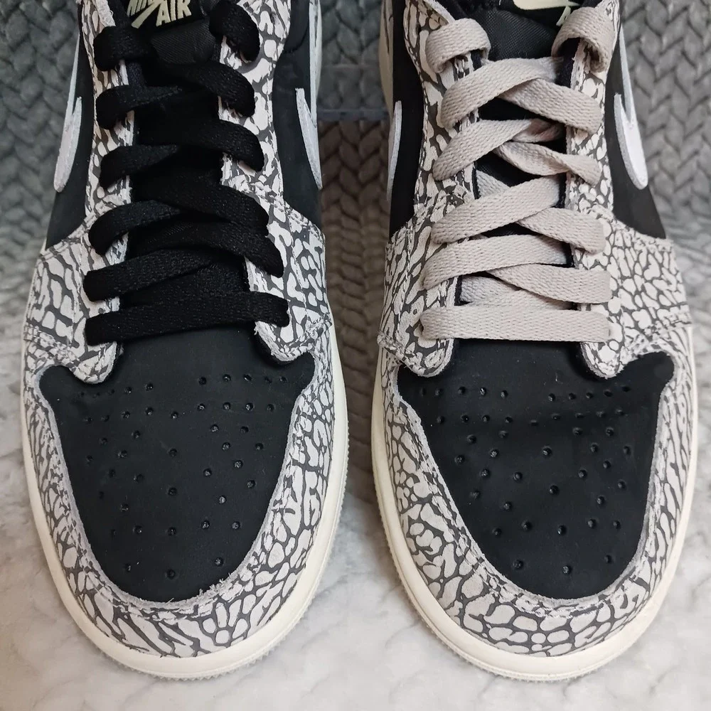 Air Jordan 1 Retro OG Low Black Cement Men's Sneakers Shoes Size 8